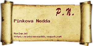 Pinkova Nedda névjegykártya